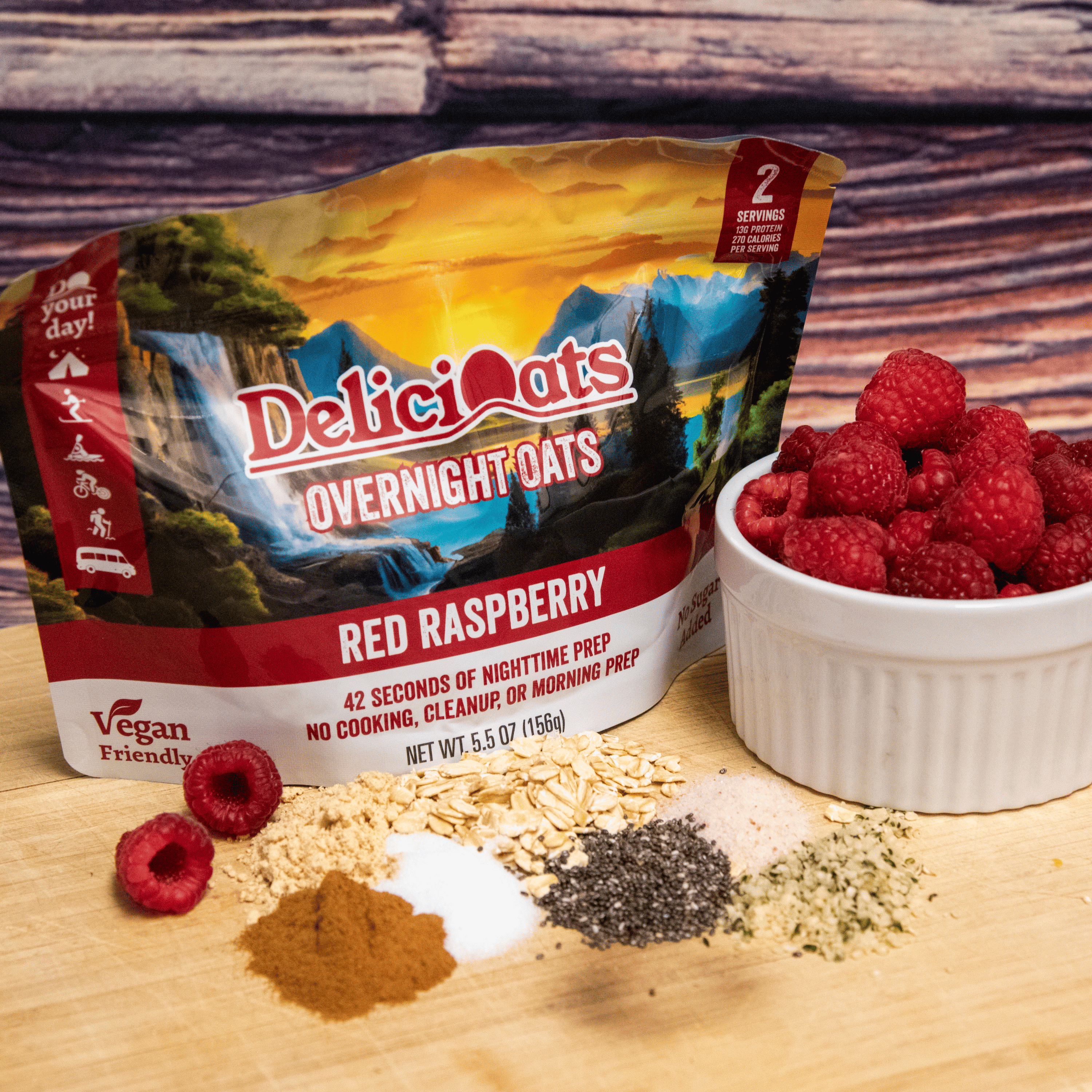 Red Raspberry And Apple's 3x Apple Cinnamon & 3x Red Raspberry – DeliciOats