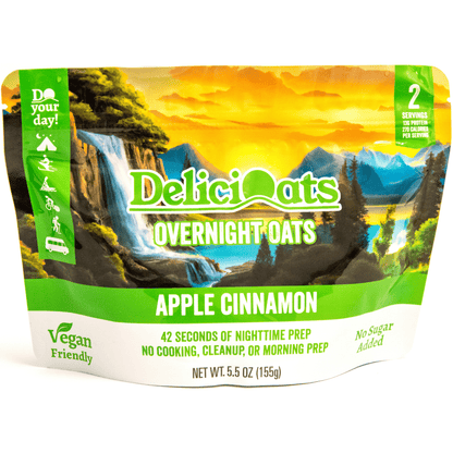 DeliciOats Food Items 3x Apple Cinnamon & 3x Sweet Strawberry